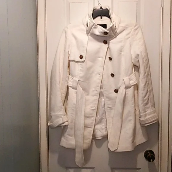 Jack by BB Dakota Jackets Coats Ladies White Fleece Coat Sz